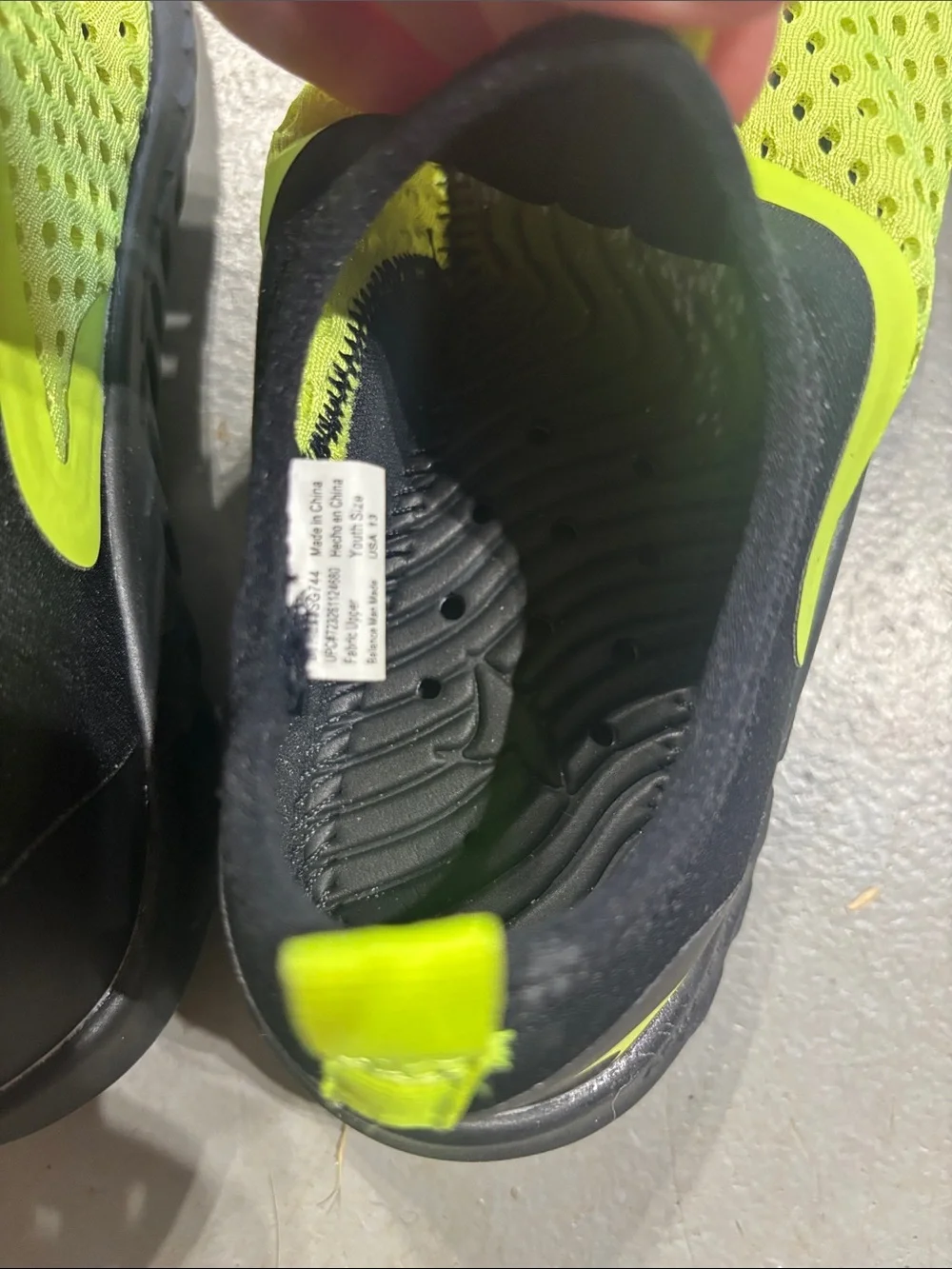 Kids Neon Yellow Slip-On Water Shoes